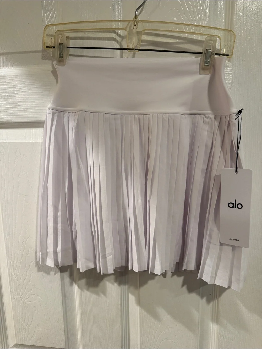 ALO Yoga Lavender Pleated Mini Skirt